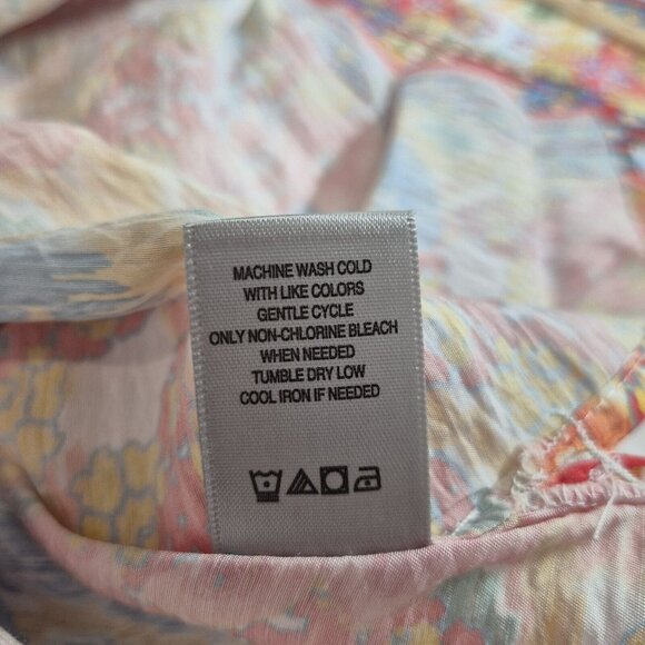 John Mark Women’s Tunic Size 3X Top Collar Button Multicolor  Multi Patern 27 - Picture 9 of 13